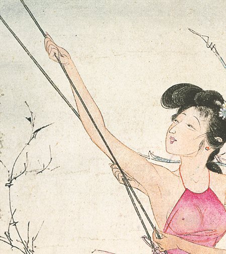 奉节县-胡也佛的仕女画和最知名的金瓶梅秘戏图